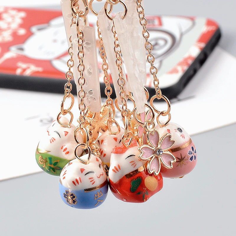 ストラップ Nekobus tail key charm Studio Ghibli My Neighbor Totoro Figure Bell Charm Strap Cat