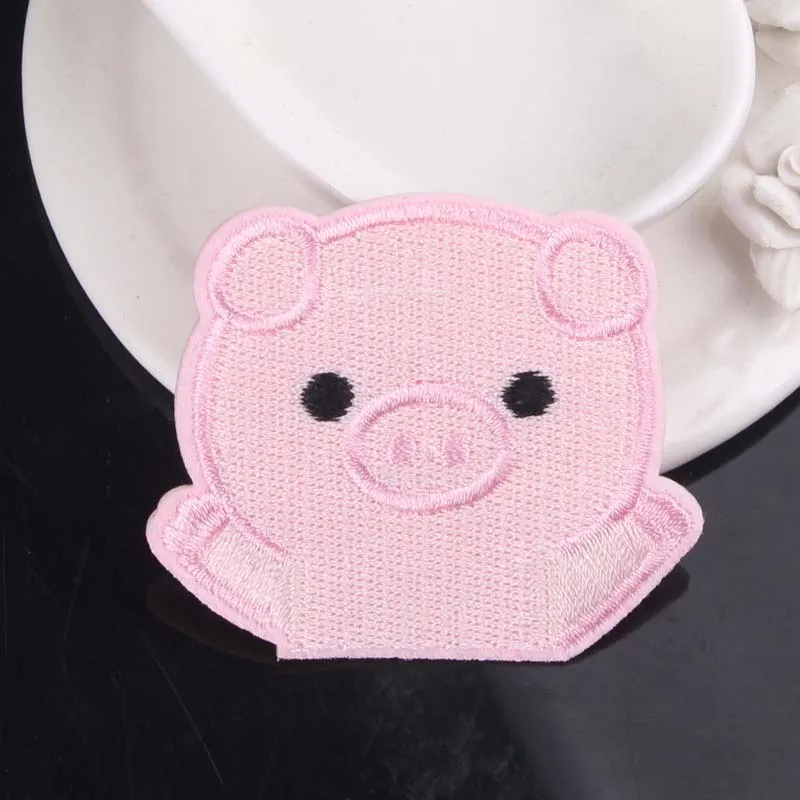 Сделай сам милый поросенок заплатки на одежде вышитые патчи для одежды пошив