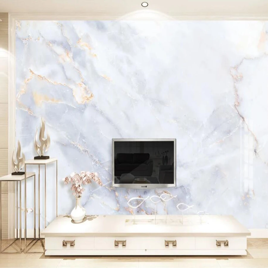 

Drop Shipping Customizable Size 3D Mural Wallpaper Landscape Conception Wall Nordic Marble Pattern Wallpaper Mural
