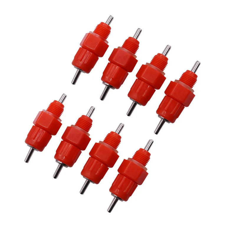 200 pcs Nipple drinker 360 degree water Farm chicken coop stainless steel nipple drinker Poultry feeding and drinking equipment