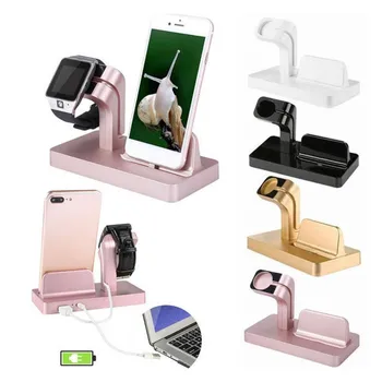 

2 In1 Charging Dock Stand Station Charger Holder for Apple Watch for IPhone 11 Xr 7 8 Home Office Storage Desktop Display Rack