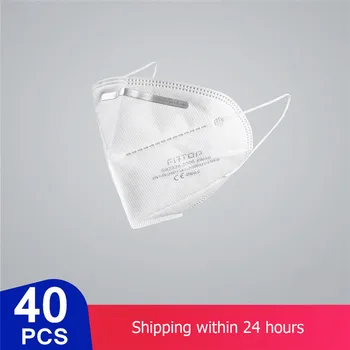 

40 PCS KN95 Dustproof Anti-fog And Breathable Face Masks Filtration Mouth Masks