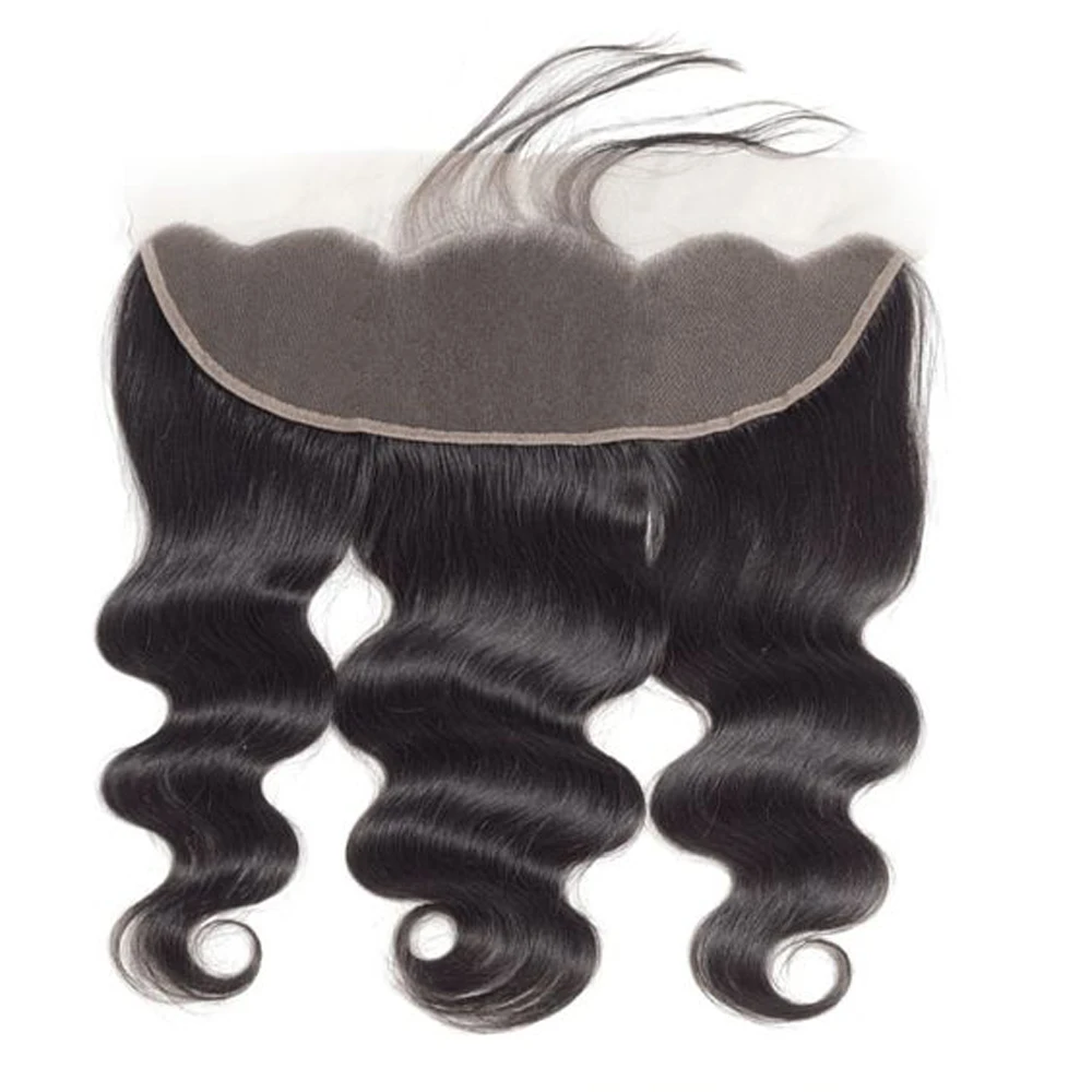 

Body Wave Transparent 13x4 Lace Frontal Closure Peruvian 100% Human Hair Extensions Closure Remy Hair with Baby Hair
