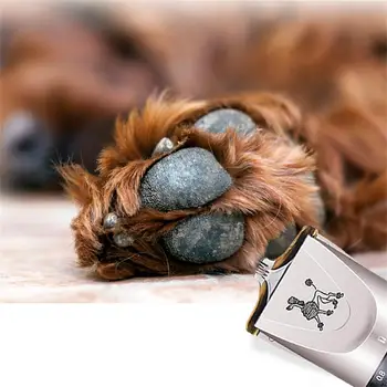 

Pet Shaver Dog Hair Clipper USB Charging White Cat Pets Trim Stainless Steel Fast Security Pet Hair Trimmer