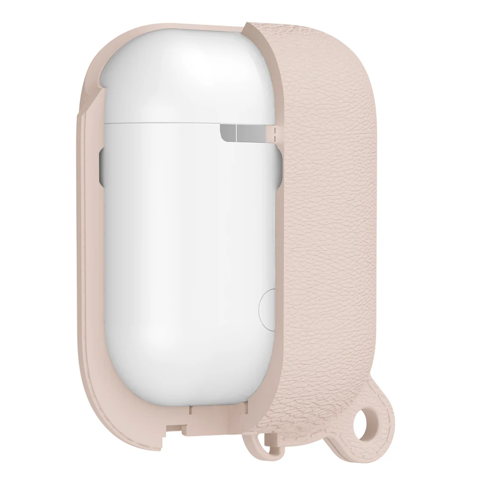 Набор наушников с Litchi узором для Airpods, чехол, симпатичный силиконовый bluetooth-наушник, защитный чехол-1or2 поколения