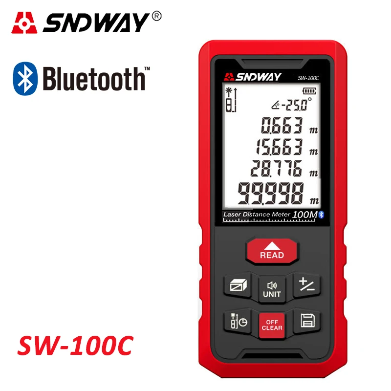 SW100C Лазерный дальномер Sandway 50 м-120 м дальномер лазерный дальномер голосовое вещание bluetooth для охоты лазернный дальномер лазерный дальномер охотничий sndway rangefinder лазерный дальномер охота дальномер для охоты - Цвет: SW100C