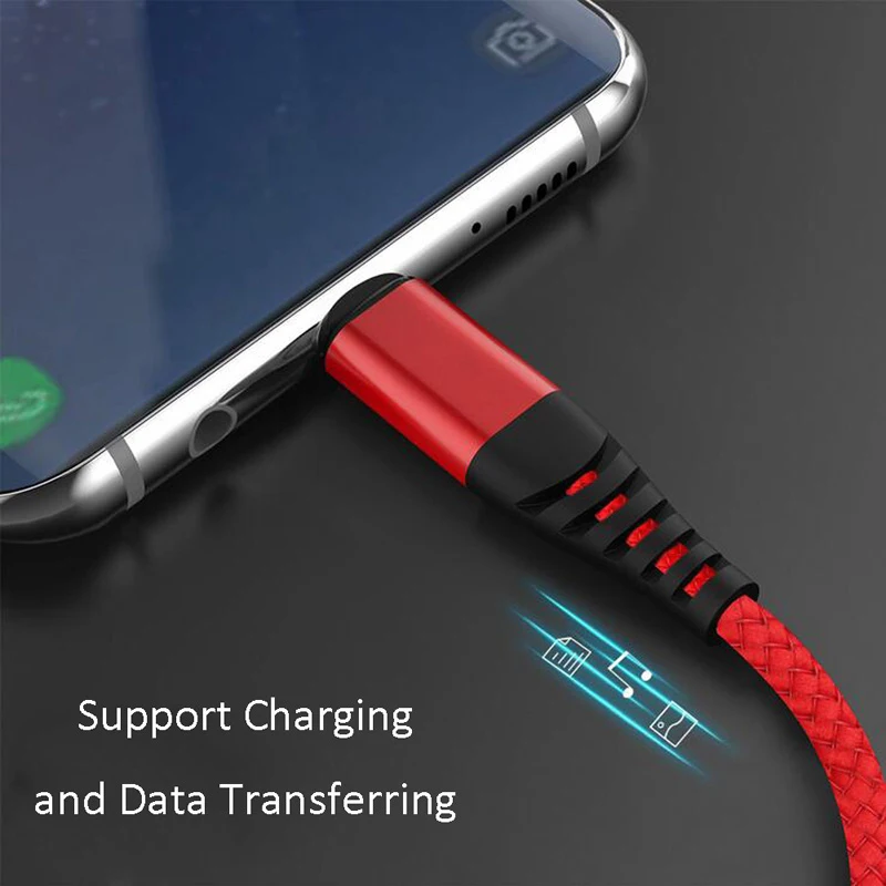 Кабель Micro-USB type C для Xiaomi Redmi Note 7 USB-C кабель для быстрой зарядки мобильного телефона type-C для samsung Galaxy S9 S8 Plus