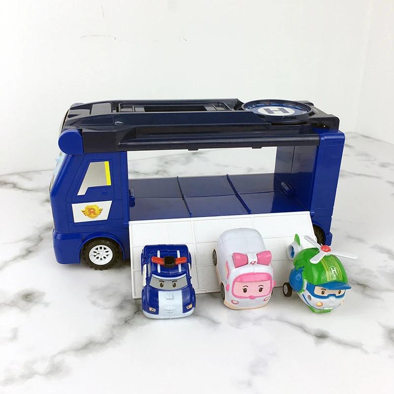 6 шт./лот корейские детские игрушки Робокар Поли трансформер Эмбер Рой автомобиль