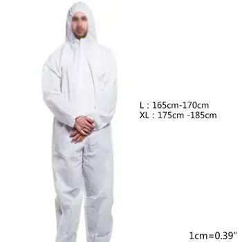

1 set Breathable Disposable Coveralls Clothing Protective Safety Overalls Suit Full Protection