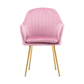 

European chair net red back dining chair home stool nail makeup iron stool modern simple leisure dressing chair