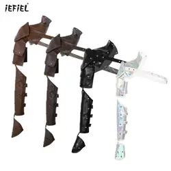 Women Men Shoulder Armor with Strap Set Cosplay Gothic Steampunk Armors Costumes Adjustable Leather Rivets Harness Belt Clubwear