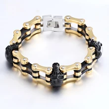 Мотоциклетная цепь панк велосипедные браслеты с кулоном в виде велосипеда KASHINI из нержавеющей стали красные модные браслеты мужские браслет для мужчин подарок ювелирные изделия