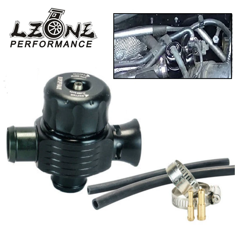 LZONE - Turbo Diverter Dump Blow Off Valve Dual Port with Adapter and horn outside For VW MK4 Golf Polo GTI 1.8T Saab Turbo LZONE - Turbo Diverter Dump Blow Off Valve Dual Port with Adapter and horn outside For VW MK4 Golf Polo GTI 1.8T Saab Turbo