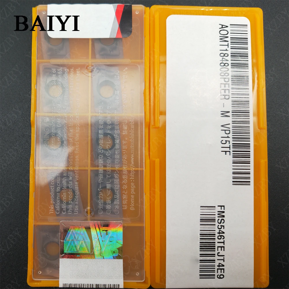 10pcs AOMT184808PEER-M VP15TF carbide inserts cutting turning tools blade AOMT184808PEER