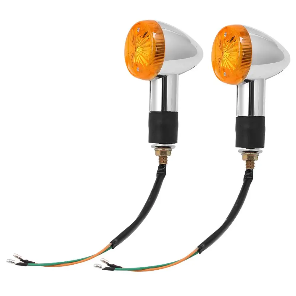 Motorcycle Turn Signal 2Pcs 12V Universal Motorcycle Turn Signal Indicator Light Turning Amber Lamp Bulb Motorbike Lamps Blinker Flash Bike Lamp motorcycle light motorcycle turn signal lights motorcycle turn signal