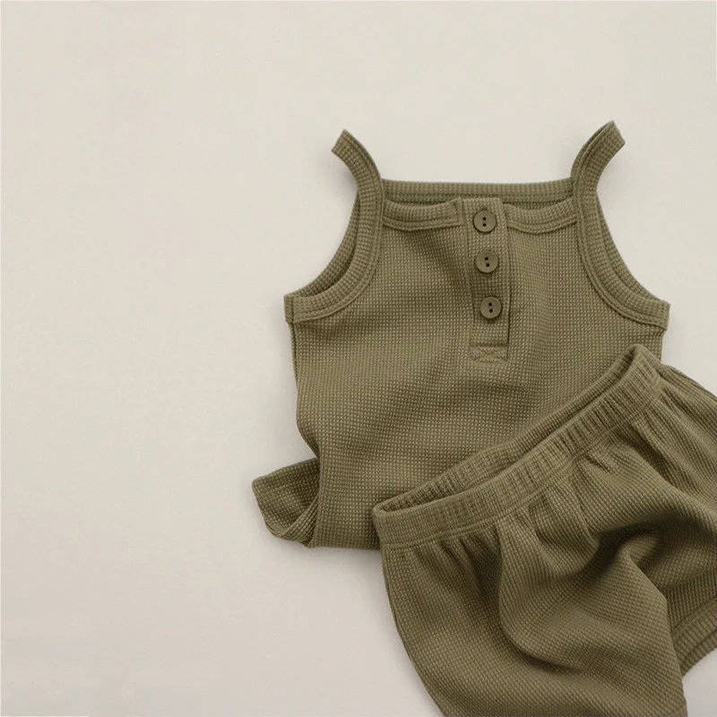 Baby Boy Girl Clothes Summer Soft Cotton Solid Baby Tops Tee and Shorts Baby Clothing Baby Tracksuit Newborn Baby Clothing Sets baby clothing set line