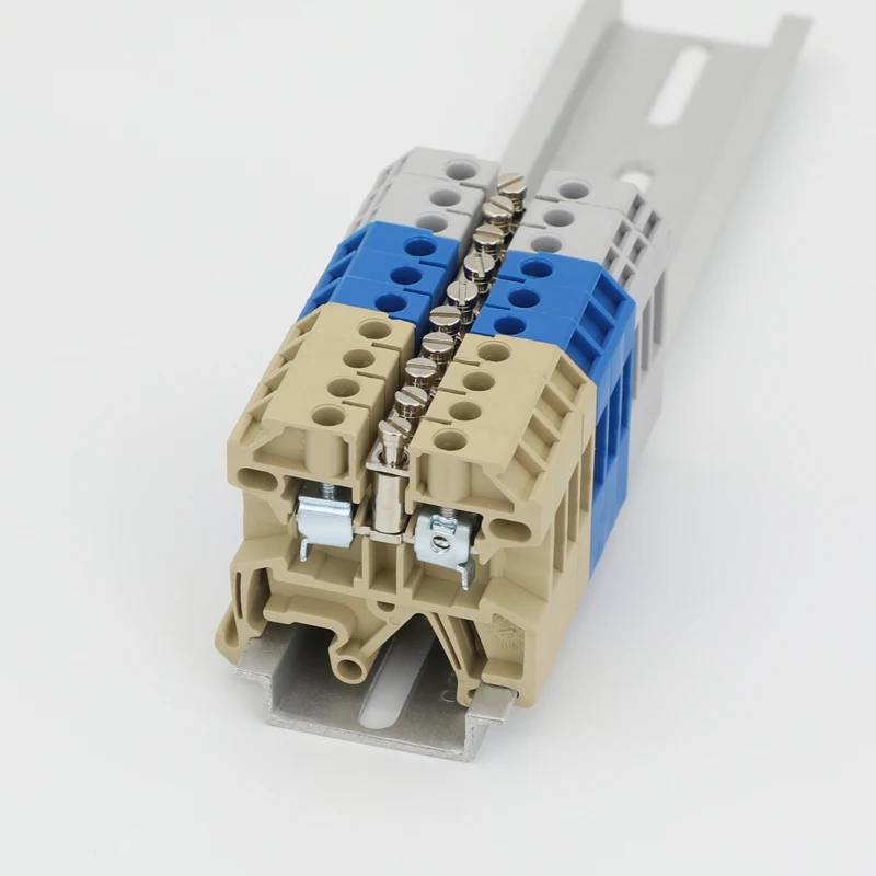 Din-рейка клеммный блок SAK 2.5EN эквивалент WEIDMULLER электрическая подача через винт Соединительный разъем проводник 10 шт
