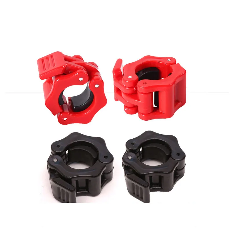 1 Pair 25-30mm Spinlock Collars Barbell Collar Lock Dumbell Clips Clamp Weight Lifting Bar Fitness Body Building Gym Safety Clip 2