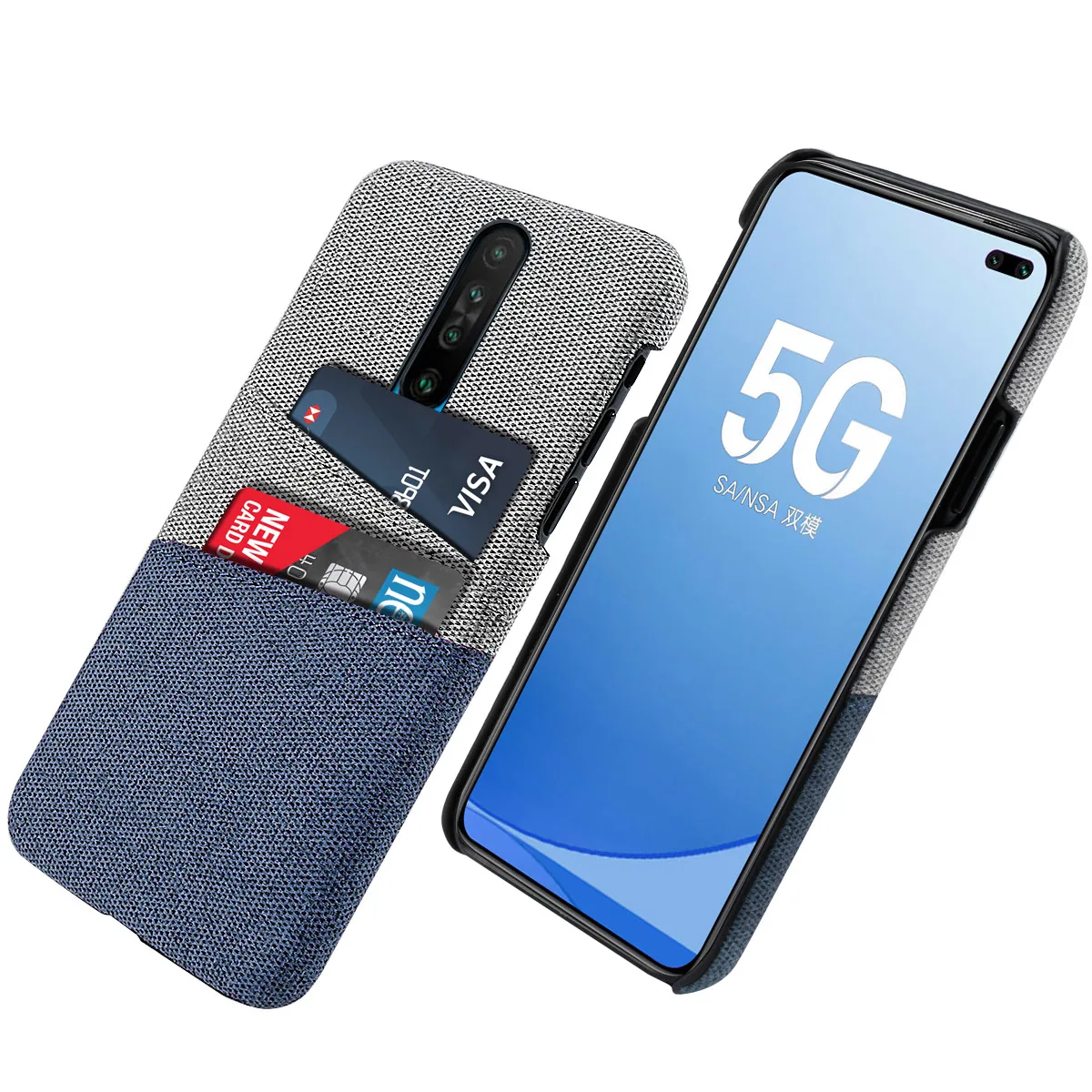 Для Xiaomi Redmi K30 чехол ультра-тонкий Жесткий ПК против царапин ткань Защитная крышка для Redmi K30 K30 5G чехол слоты для карт