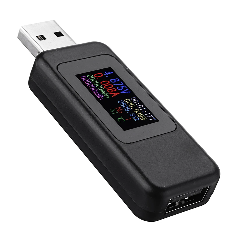 DANIU Тип C USB тестер постоянного тока цифровой вольтметр USB Напряжение измеритель тока Амперметр детектор FPR металлический рабочий индикатор скидка 20