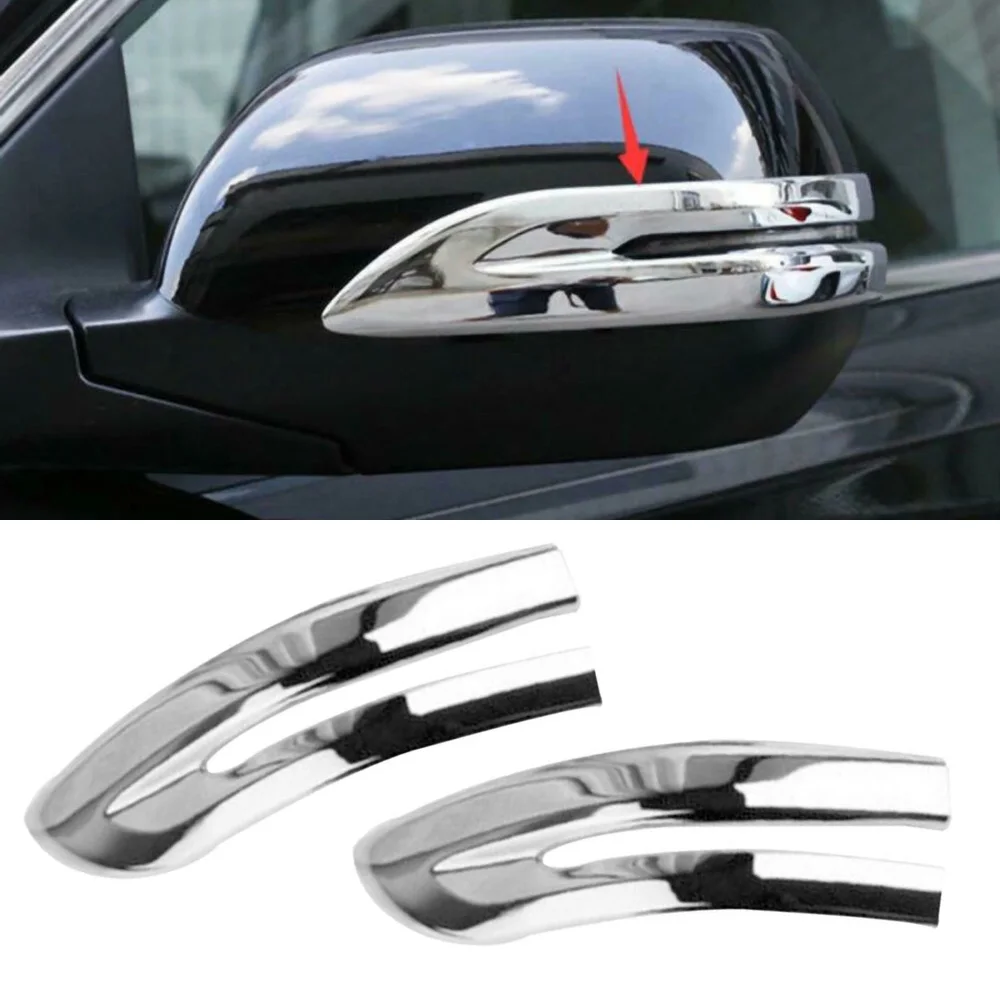 

2pcs Chrome Rearview Side Mirror Sticker Trim Decor For Honda CR-V CRV 17-19 Only Suitable For Left-hand Drive