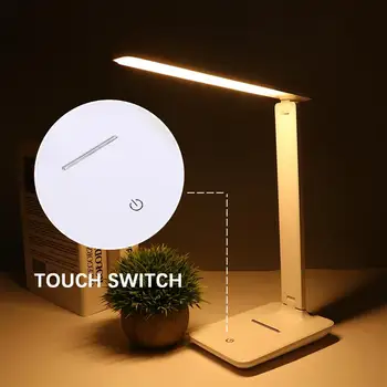 

LED Eye-Caring Night Light Foldable Reading Lamp Dimmable Table Lamp For Bedroom Home