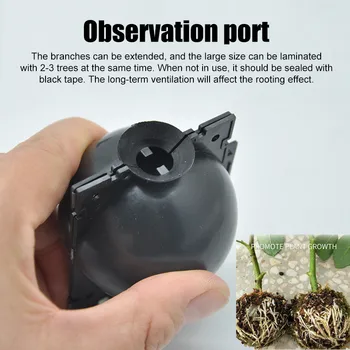 

3、5pcs/set High-pressure Transmission Ball Plant Rooting Equipment Plant Root Growing Box Growth Breeding Box Rooting Device