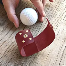 Practical Soft Golf Ball Protective Cover Accessory Rustic Leather Golf Ball Holder Moisture-proof for Gathering