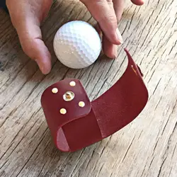 Practical Soft Golf Ball Protective Cover Accessory Rustic Leather Golf Ball Holder Moisture-proof for Gathering