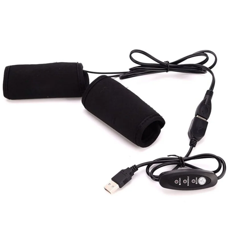 

Newest 1 Pair Motorcycle Heated Grips USB Electric Hot Bicycle Motorbike Motorcross Handle Handlebar Warmer Removable Grips