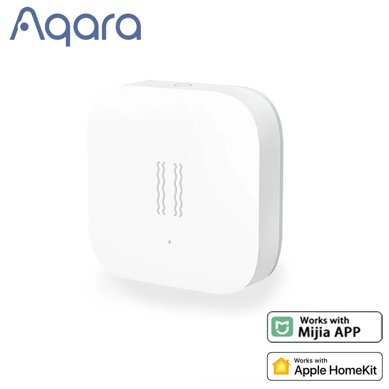 Датчик вибрации Aqara Zigbee противоударный датчик с гироскопом для системы безопасности работает приложением Mi