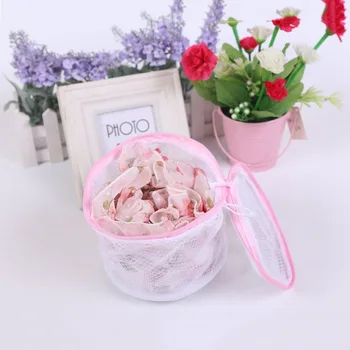 

1Pc Washing Machine Special Washing Bag Double Layer Polyester Laundry Bag White Small Size Mesh Underwear Mesh Bag