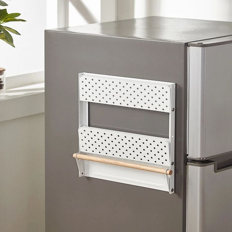 Spice Storage Organizer Rack for Kitchen Shelf Magnetic Refrigerator Wall Mounted