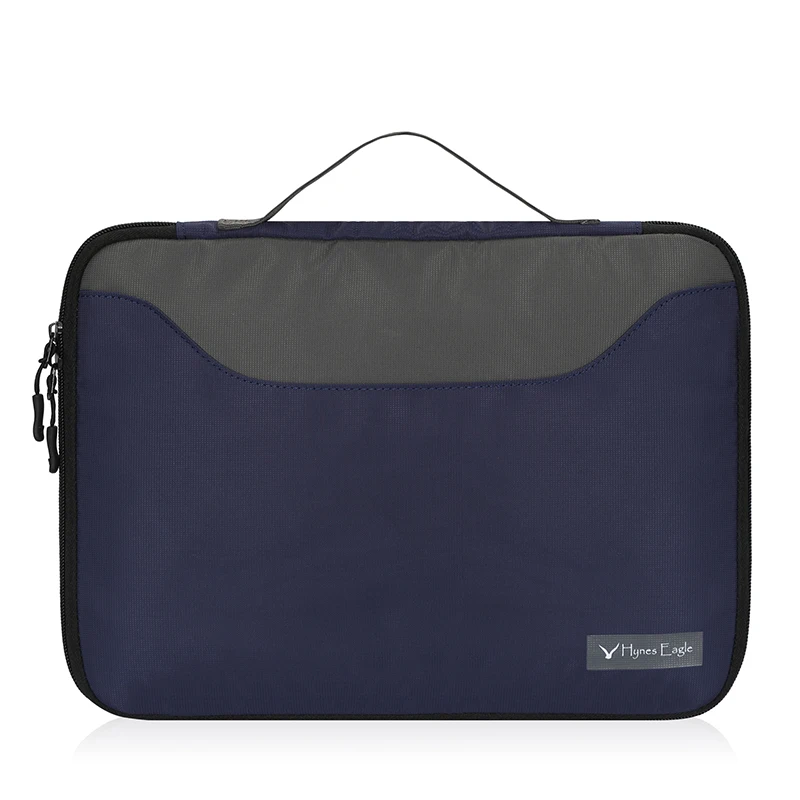 Водонепроницаемый портфель для мужчин и женщин для путешествий, универсальный органайзер для офиса, сумка для Ipad, черный, синий цвет, сумка-клатч, портативная Повседневная Сумка-тоут - Цвет: Синий