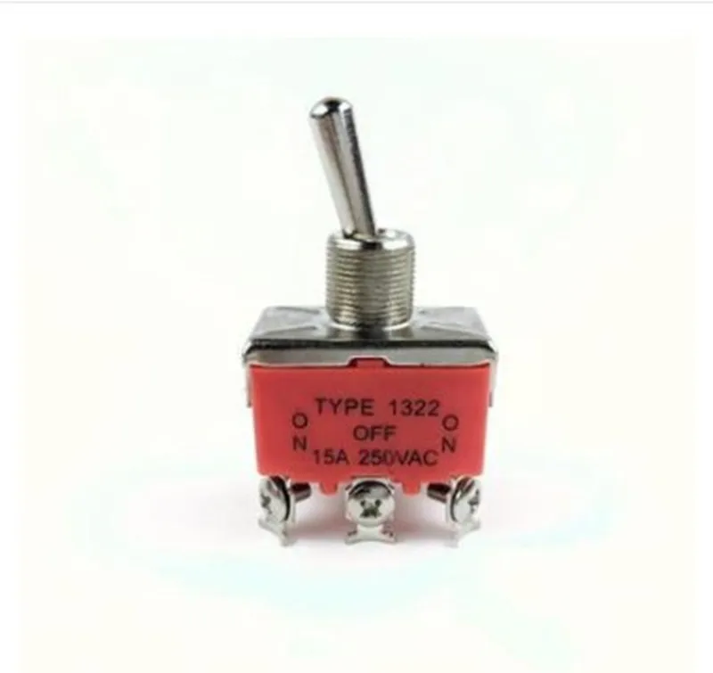 10 Pcs AC 250V 15A Amps ON/OFF/ON 3 Position DPDT Toggle Switch | Обустройство дома