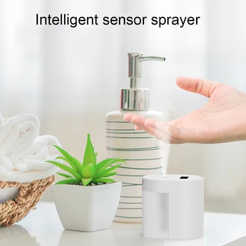 

Automatic Touch Free Bathroom Intelligent Alcohol Sanitizer Spray Dispenser Desktop Hand Disinfectant Sterilizer Soap Dispenser