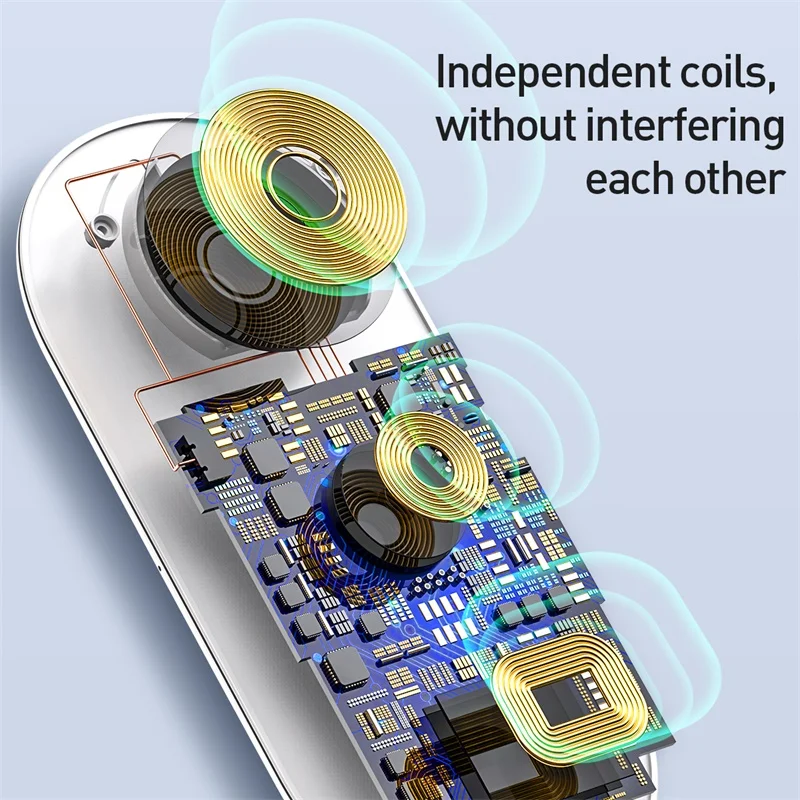 Baseus 3 in 1 Qi Wireless Charger For Apple Watch for iPhone XS X Samsung S10 10W 3 0 Fast Charging For i Watch and Headphone