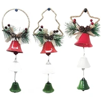 Hilo campana navideña para el árbol colgante 3D Navidad colgantes para colgar estrella árbol de Navidad campana de Navidad adornos de fiesta doméstica