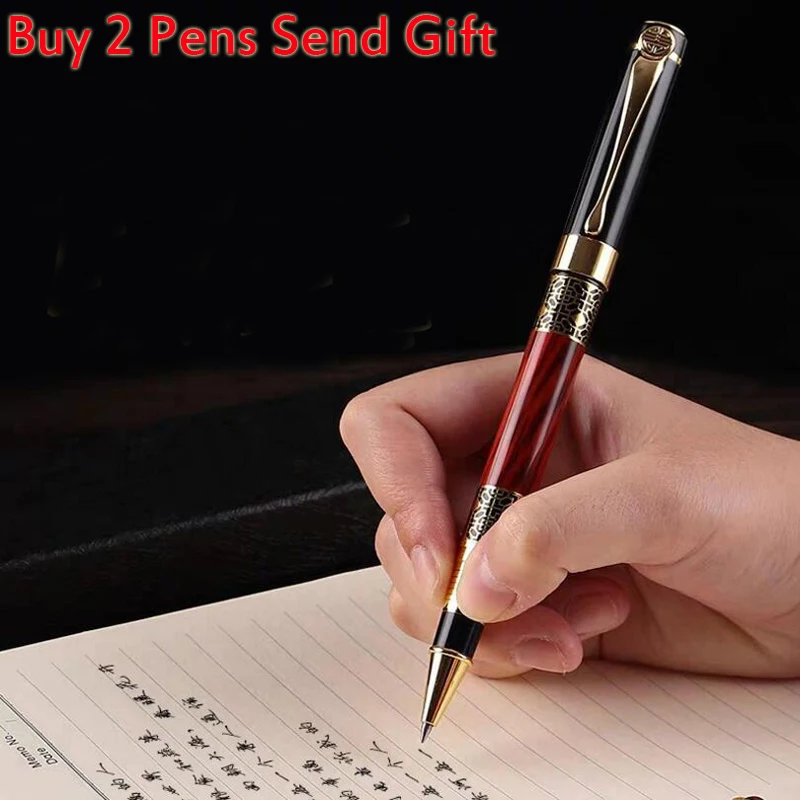 Classic Design Brand Metal Roller Ballpoint Pen Hero 520 Business Men Luxury Writing Gift Pen Buy 2 Pens Send Gift classic design full metal ballpoint pen self defense windows break sharp tungsten steel writing pen buy 2 send gift