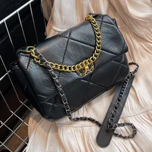 

New Luxury Designer Brand Shoulder Bags For Female Diamond Lattice Large Capacity Pu Leather Crossbody Bag Fashion Chains Clutch