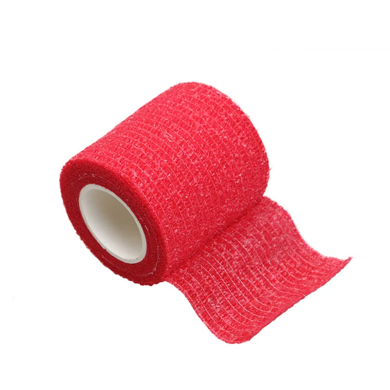 Red 5pcs Аксессуары для тату, 5 шт., тату, эластичная клейкая повязка, 5 см, широкие локоть ленты, ногти, обертывание, защита пальцев - Цвет: Red 5pcs