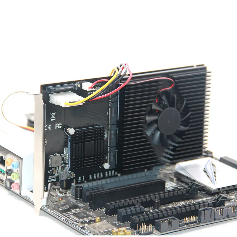 Адаптер M.2 raid-контроллер/Ssd/карта Pci-E/Pcie M.2 Ssd Охлаждающий радиатор Pcie X16 для M.2 2280 Nvme Ssd+ вентилятор