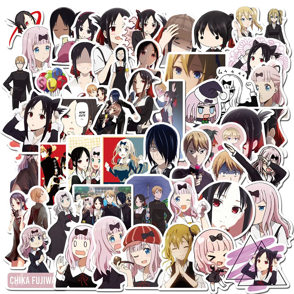 Stickers Stationery Guitar Phone Chika Fujiwara Sama Kaguya Anime Love Laptop Girl 
