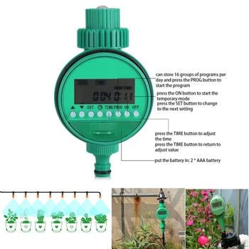 

Automatic Electronic Water Timer Garden Irrigation Controller Electric Valve Garden Water Timer Display Watering System