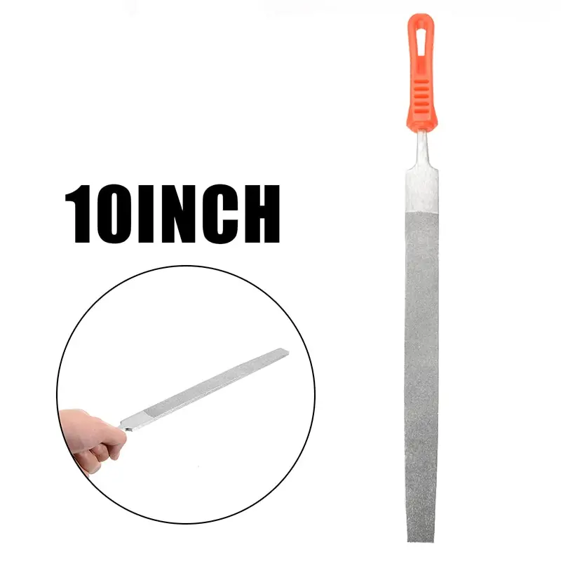 

10 Inch 250mm 120 Grit Diamond Coated Flat File Stone Grinding Accessories For Wood Metal Stone Glass Filing Tool Hand Tools