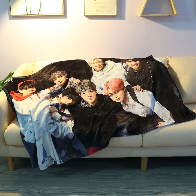 Индивидуальная цифровая печать kpop idol ачарующий коралловый флис bangtan boys с