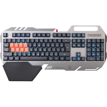 

Keyboard A4 Bloody B418 gray USB Multimedia for gamer LED