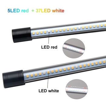 

Aluminum Greenhouse Adjustable Brightness Clip On For Indoor Plants Full USB 4 Heads Flower LED Grow Light Home Office