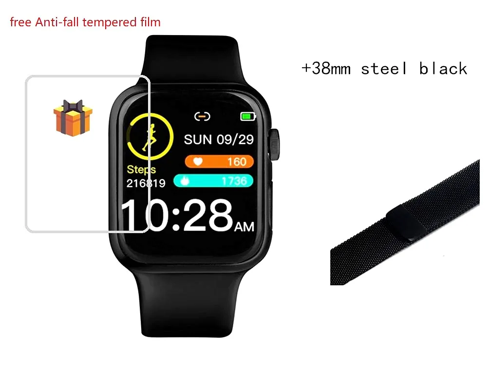 P20 Смарт часы IP68 водонепроницаемый плавательный 38 мм Браслет Сенсорный сердечный ритм кровяное давление smartwatch для Android IOS - Цвет: 2