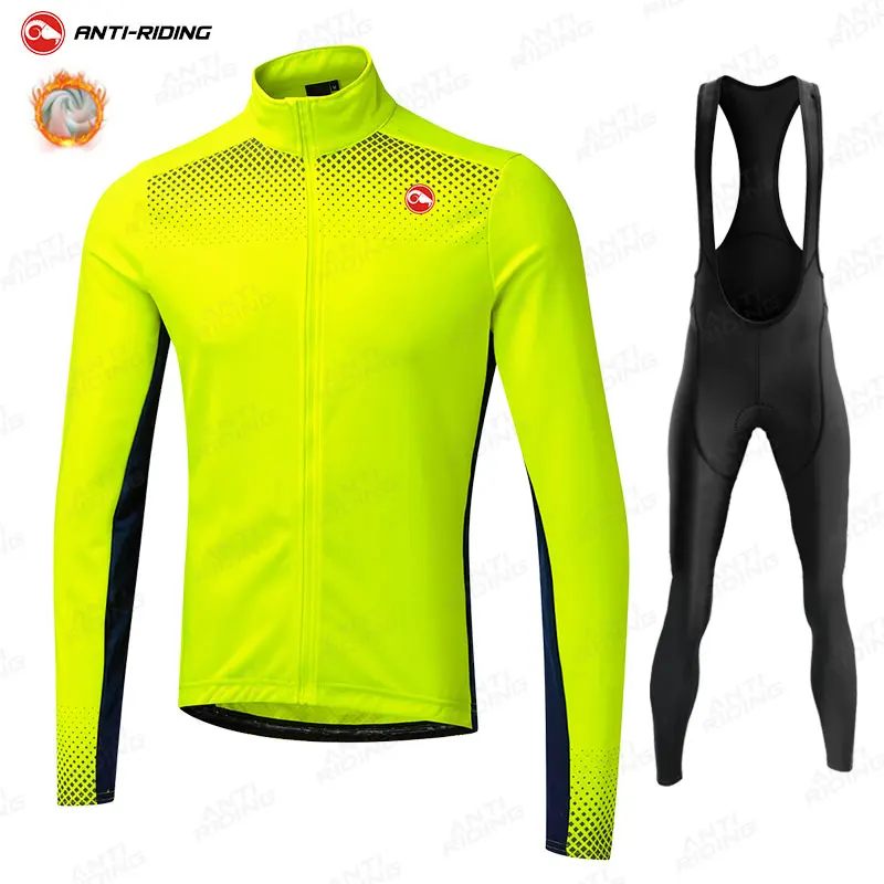 New 2021 Winter Fleece Pro Cycling Jersey SetMountian Bicycle Clothes